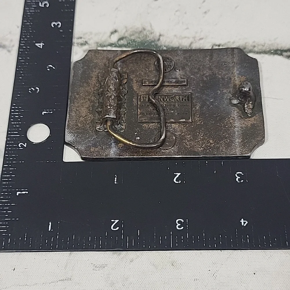 Kenworth Semi Truck Cabs‎ Brass Belt Buckle 1977 Tonkin Trucker Americana VTG